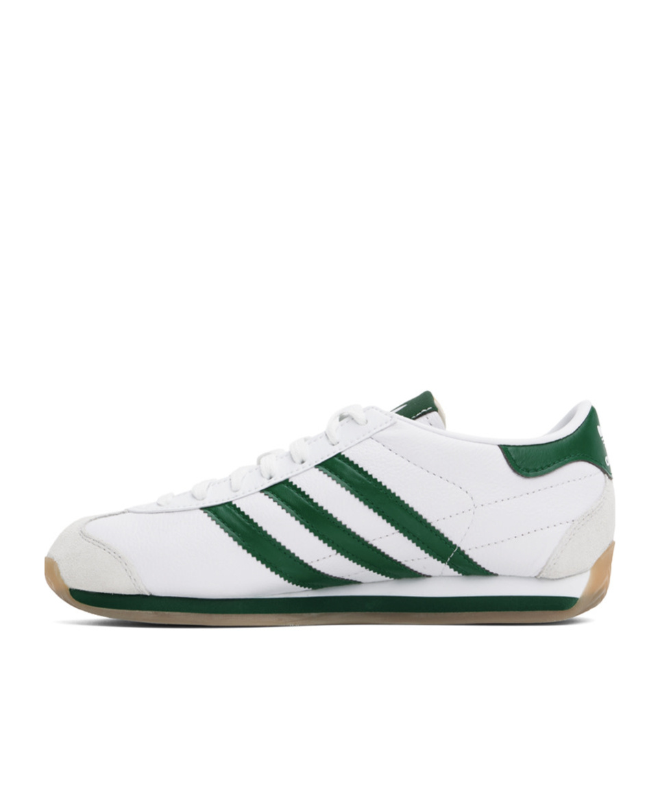 Adidas Originals Womens Adidas Country Og Brand-stamp Leather Low-top Trainers In White