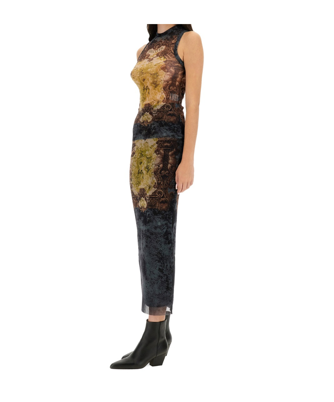 Jean Paul Gaultier Printed Vest In Brown