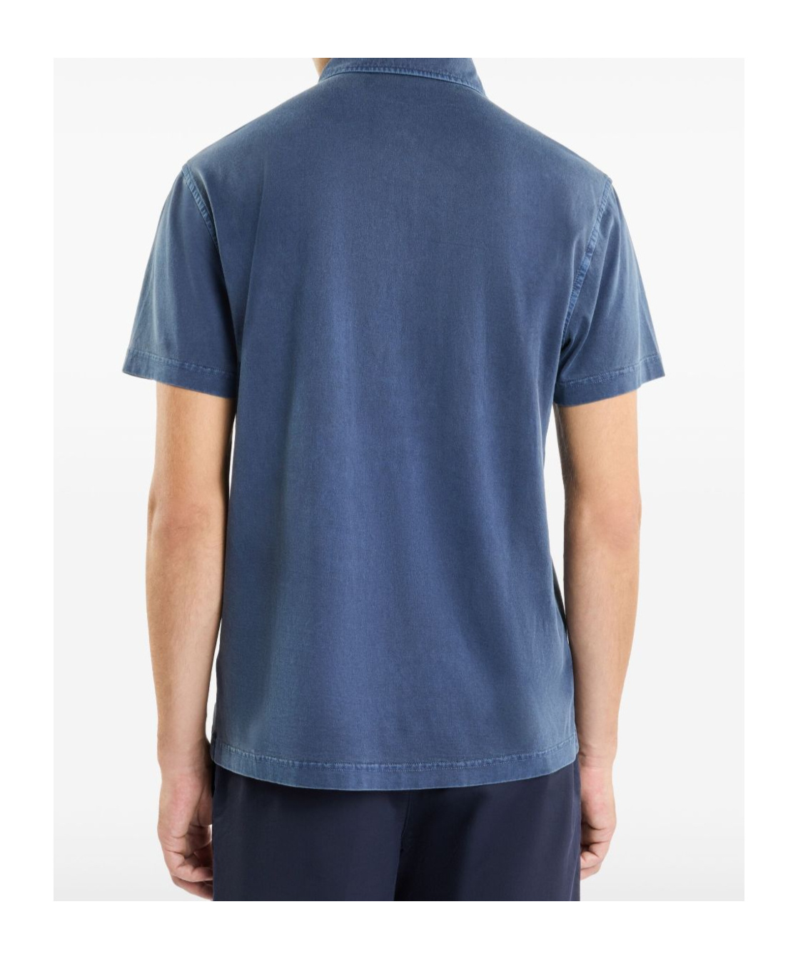 Fay Polo Shirt Collar Short Sleeves In Blue