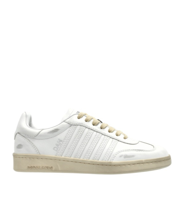 Dsquared2 Lace-up Low-cut Casual Shoes In White