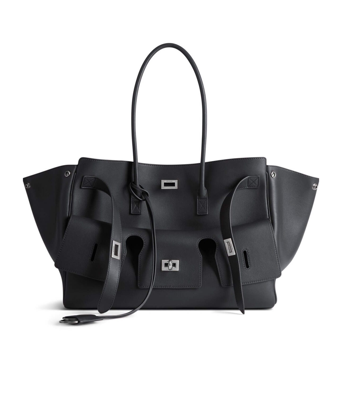 Balenciaga Bel Air Medium Carry All Bag In Black In Black