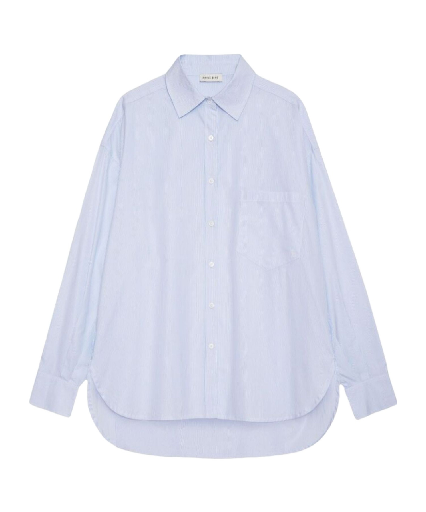 Anine Bing Chrissy Drop Shoulder Striped Shirt
