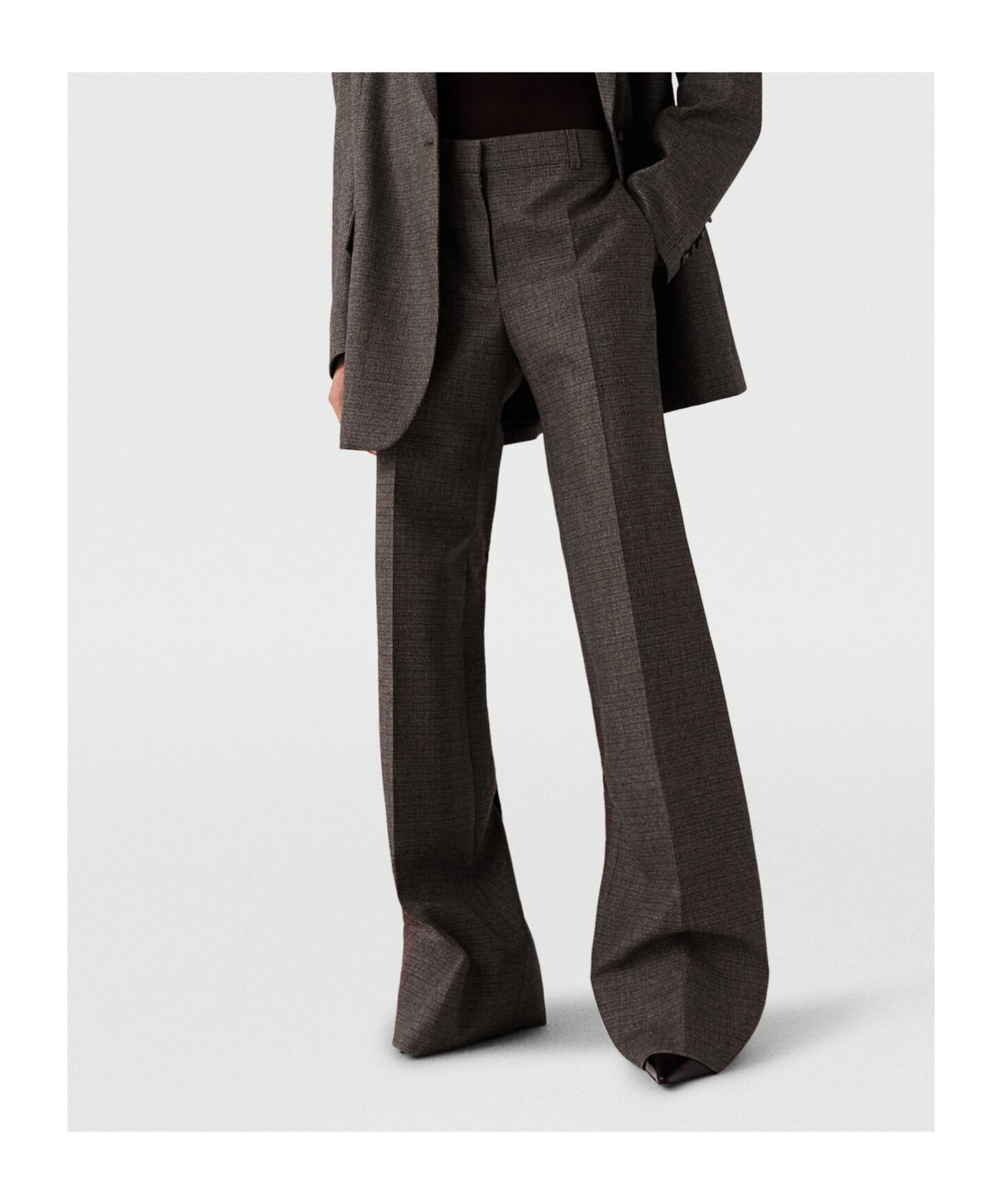 Stella Mccartney Low-rise Bootcut Pants In Black