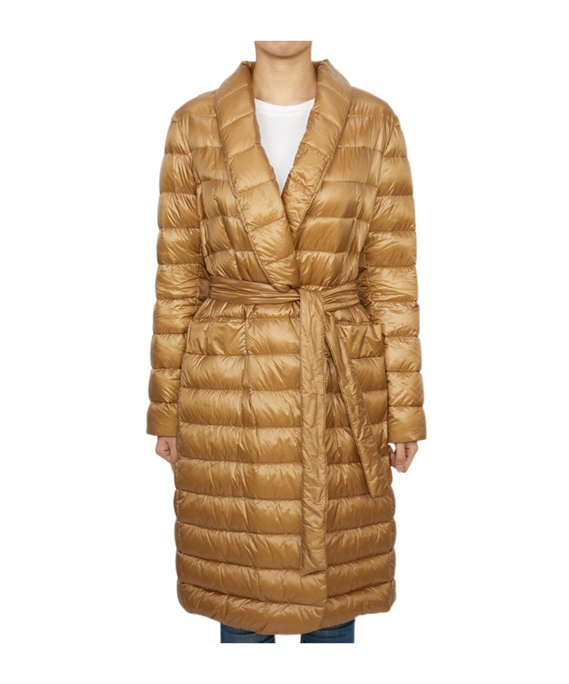 Herno Long-sleeved Down Jacket In Brown