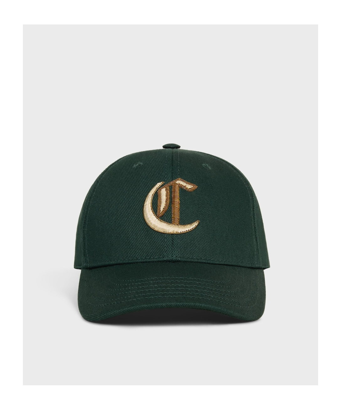 Celine C Cotton Baseball Cap In Black