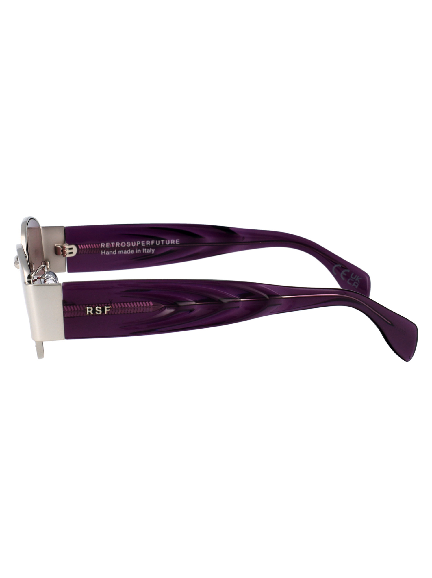 Retrosuperfuture Oval-frame Sunglasses In Transparent