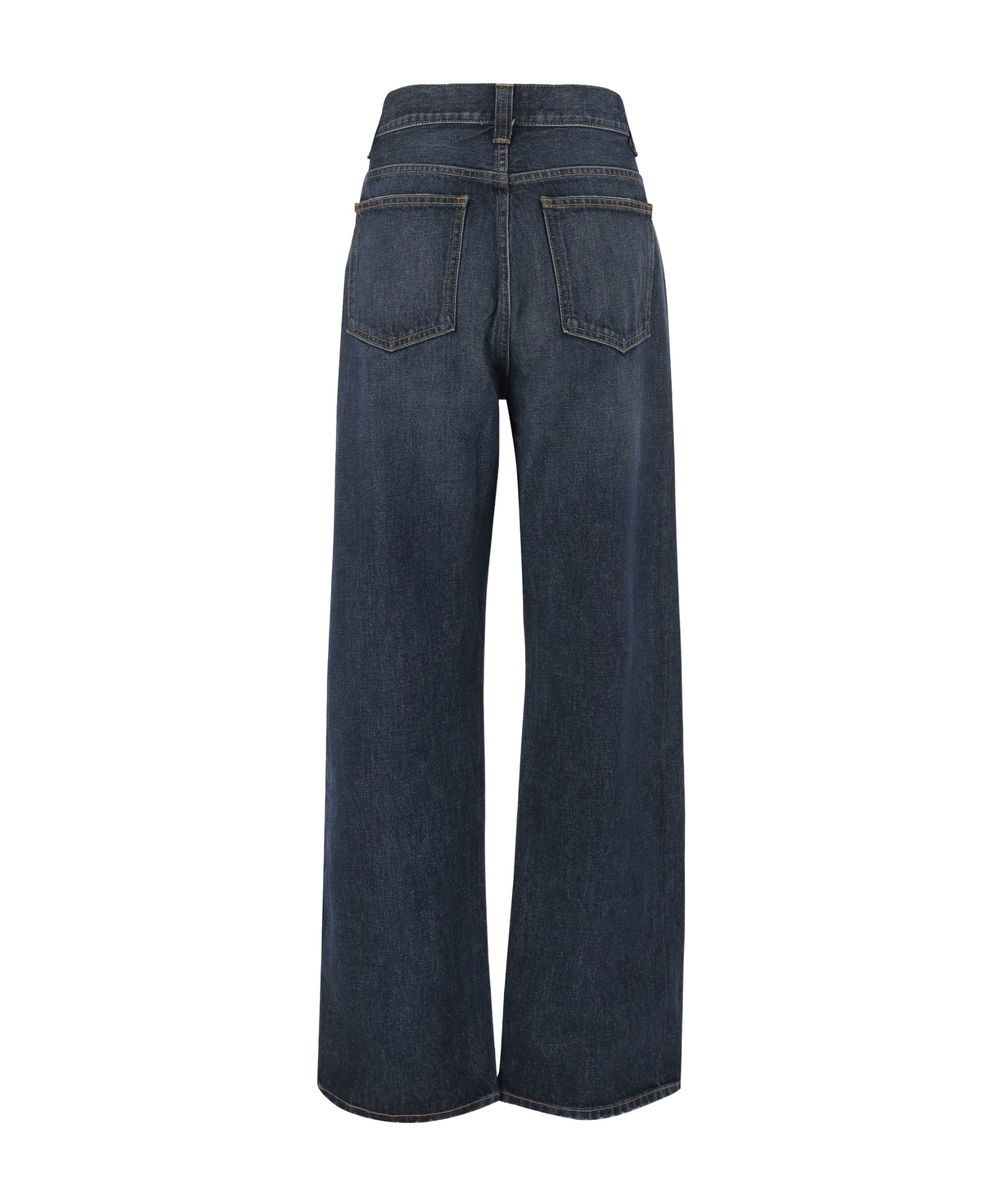 Khaite Kerrie Mid Rise Straight Jeans In Black