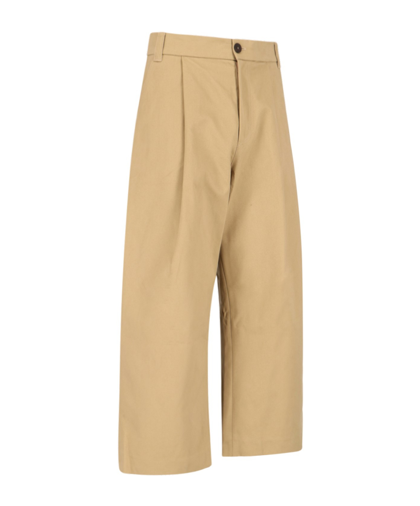 Studio Nicholson Pleat-detail Trousers In Nude