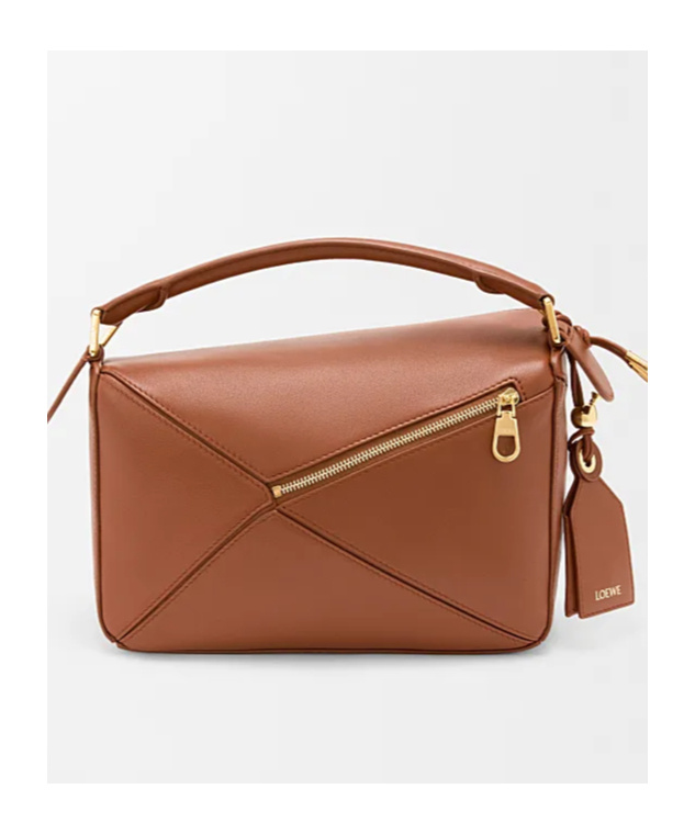 Loewe Zippered Shoulder Bag In Brown