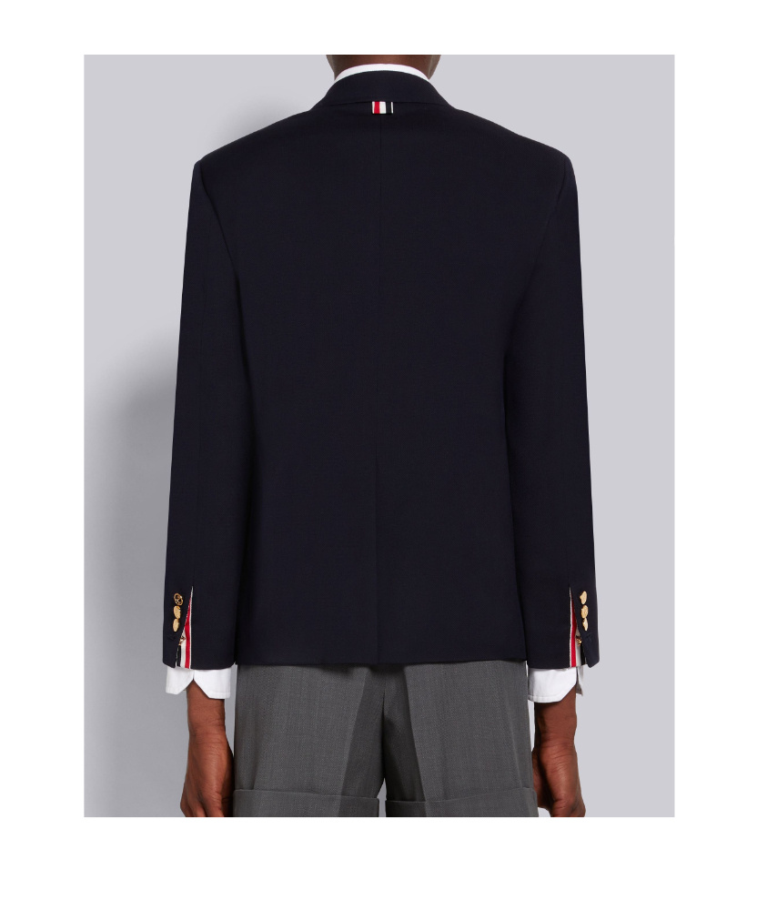 Thom Browne Single-breasted Wool Blazer In Black
