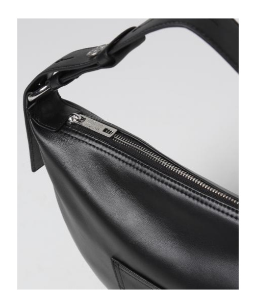 Moschino Zipper Handbag In Black