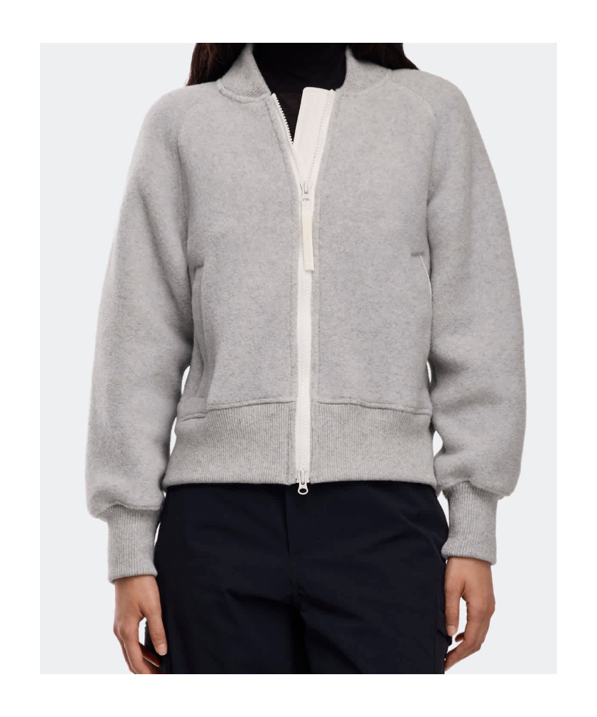 Canada Goose Sierra Zip-front Bomber Jacket In Gray