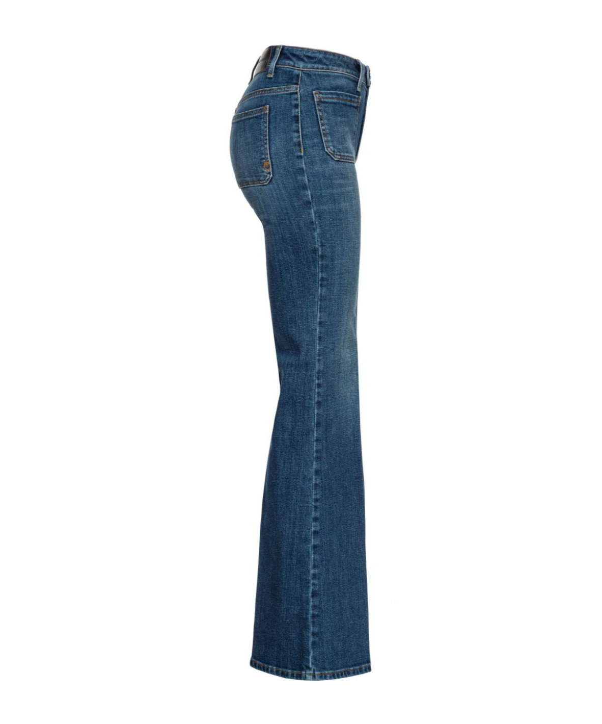 Pinko Fernanda Mid-rise Flared Jeans In Blue