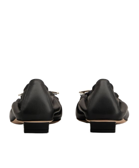 Roger Vivier Belle Vivier Ballet Flats In Black