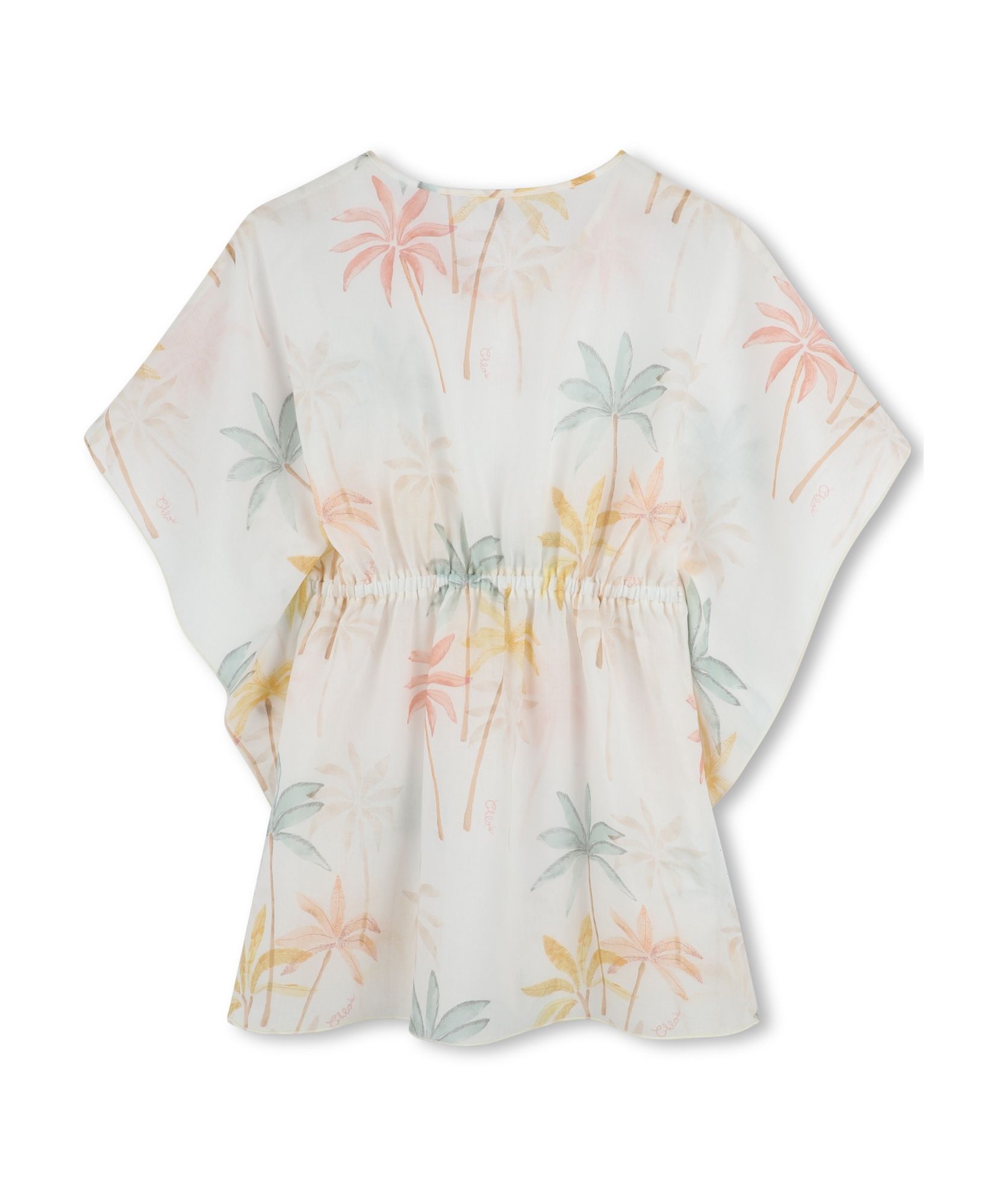 Chloé Pattern Dress In White