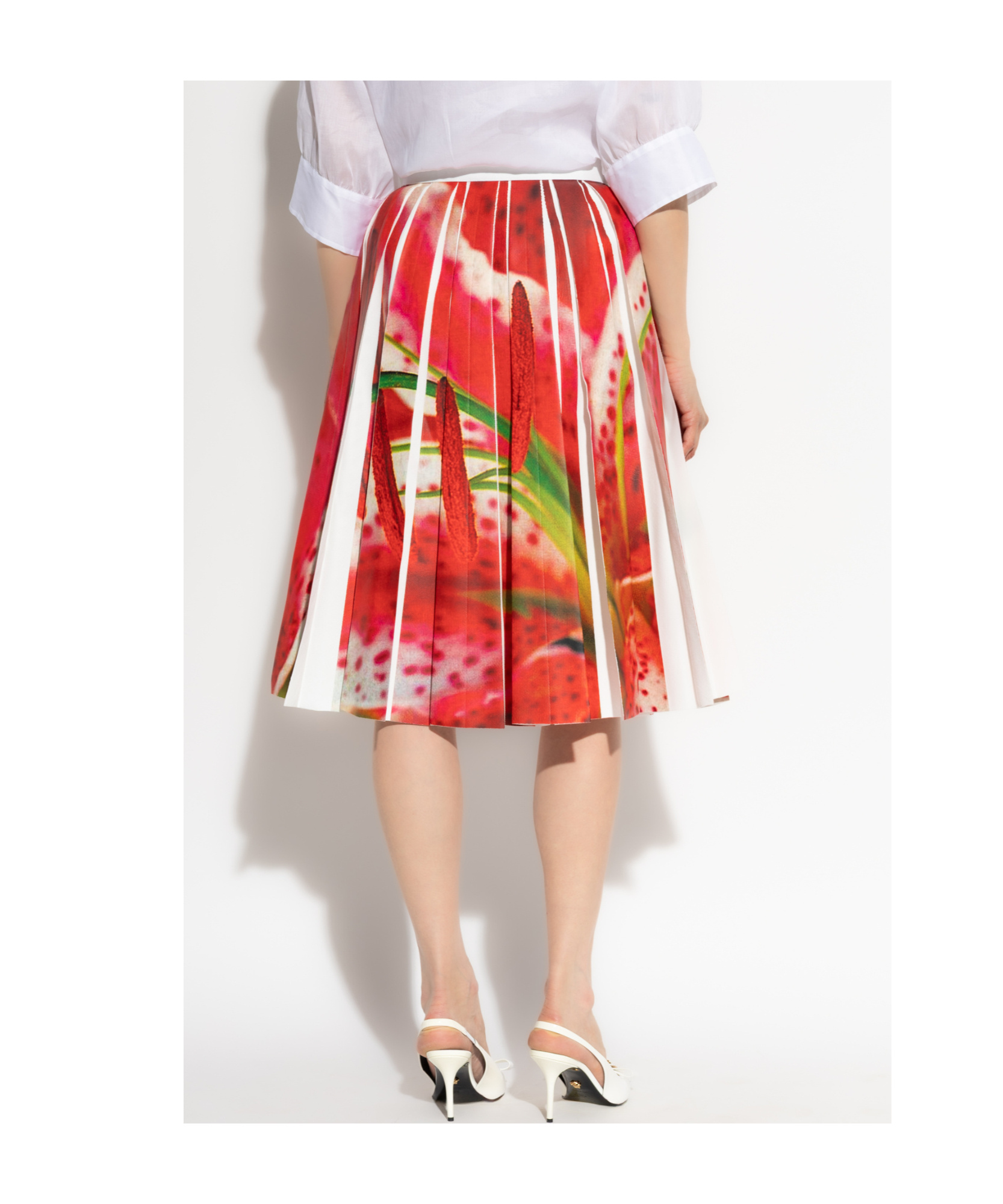 Tory Burch Pleated Skirt With Colorful Print