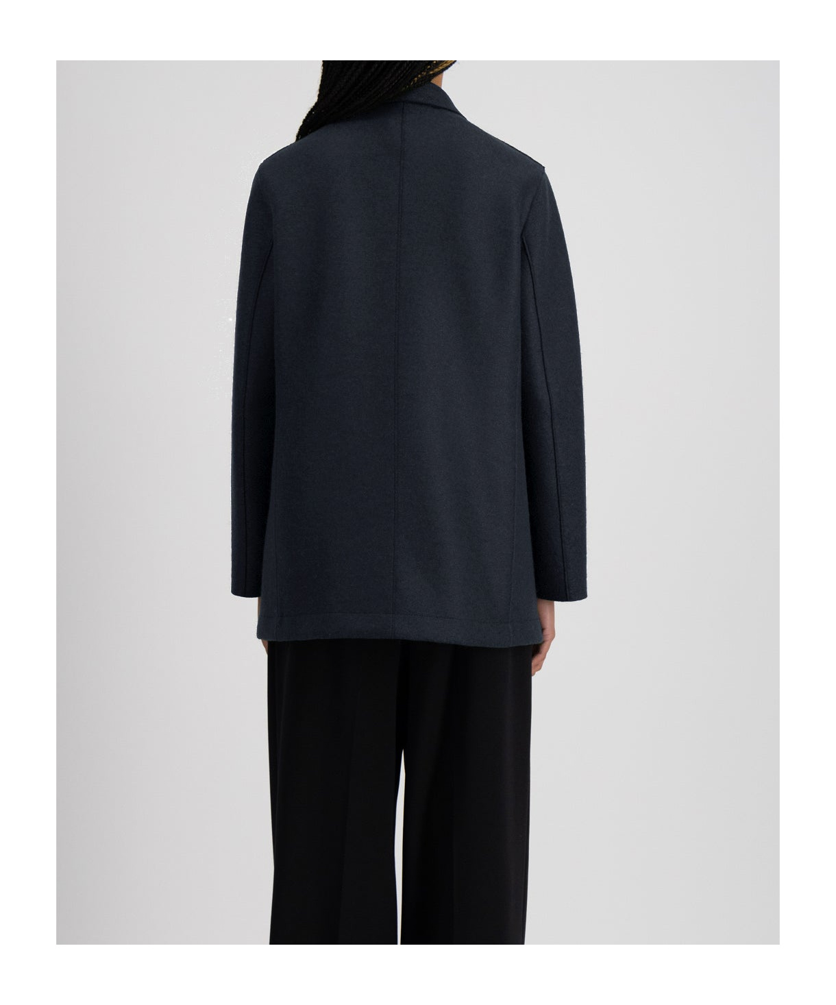 HARRIS WHARF LONDON DOUBLE-BREASTED TAILORED COAT
