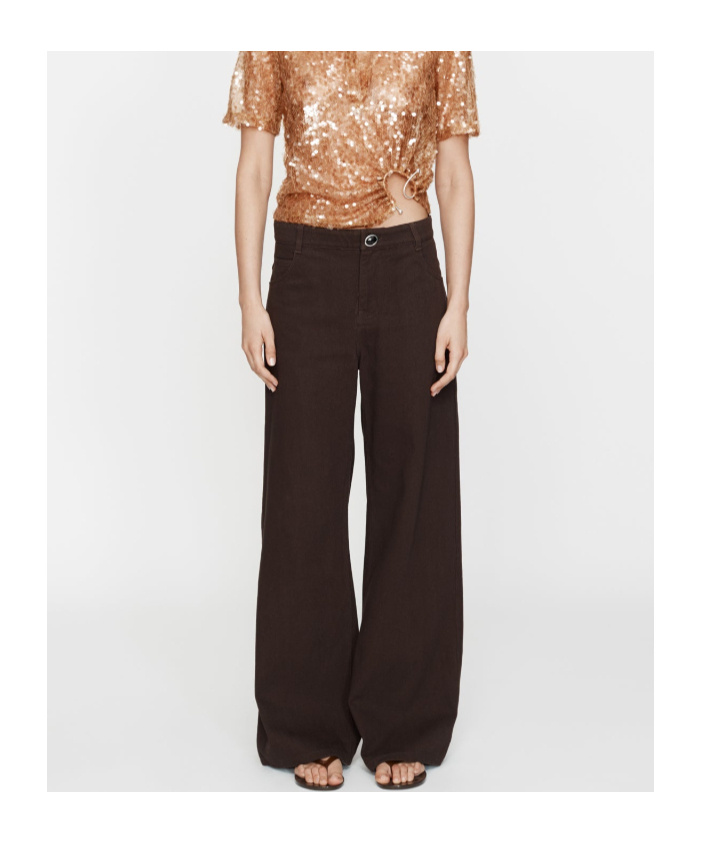 Christopher Esber Relaxed Denim Jean In Brown