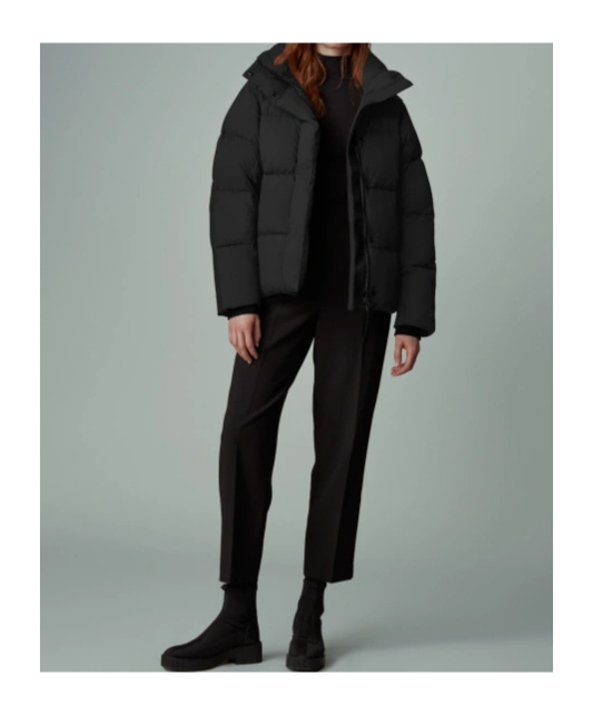 Canada Goose Down Water-resistant Junction Parka In Black