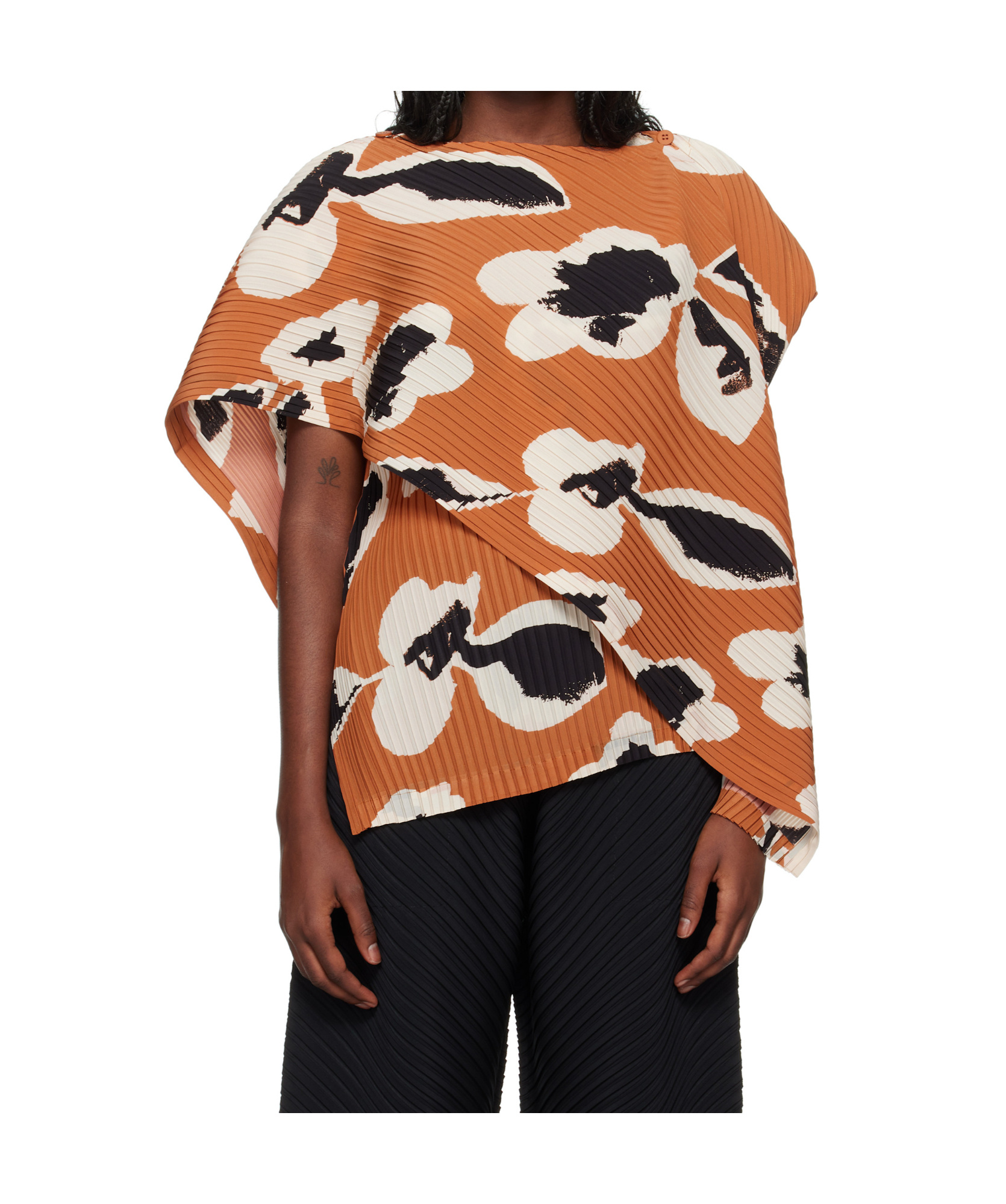 Issey Miyake Irregular Tops In Multicolor