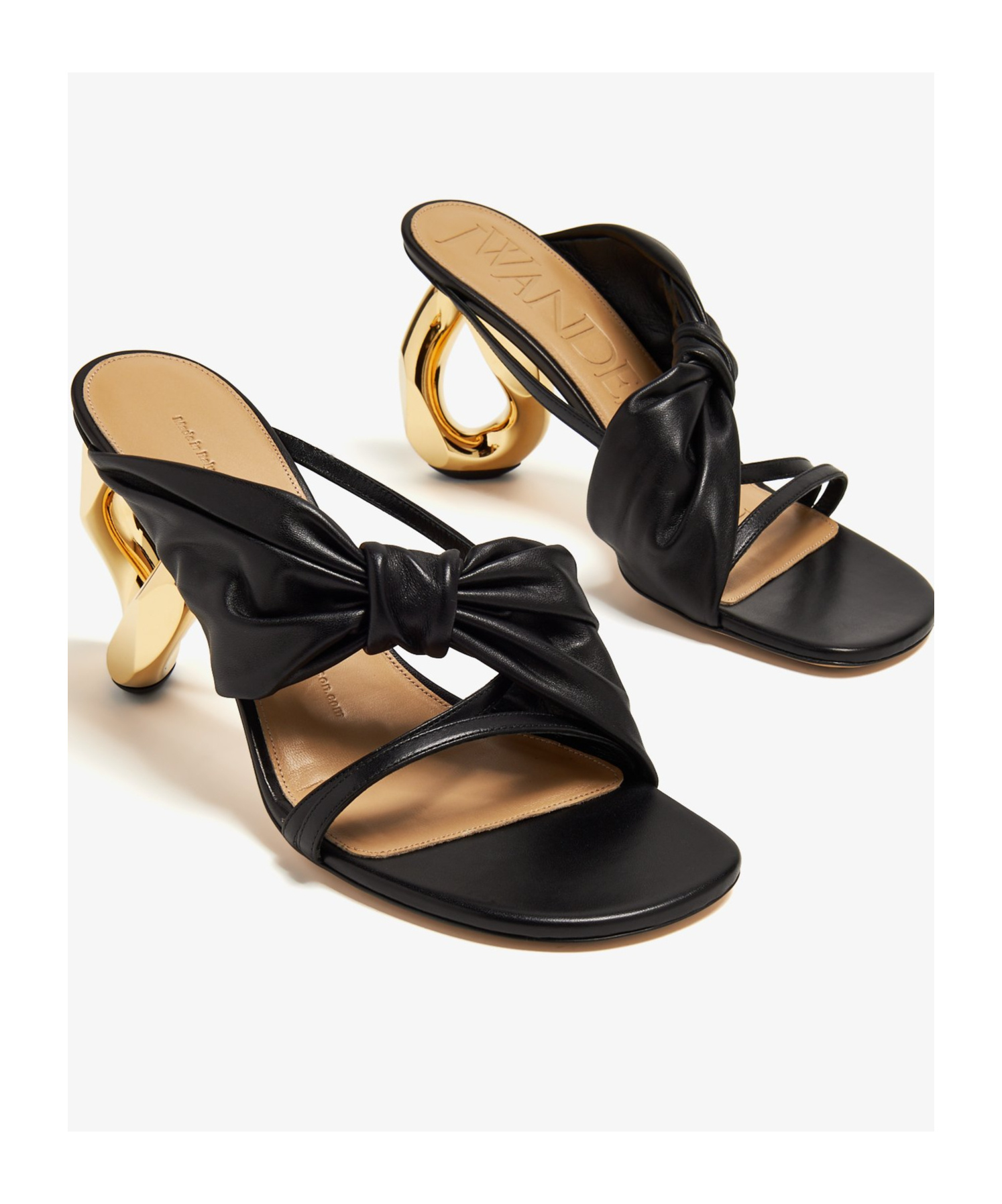 Jw Anderson Open-toed High-heeled Sandals In Black