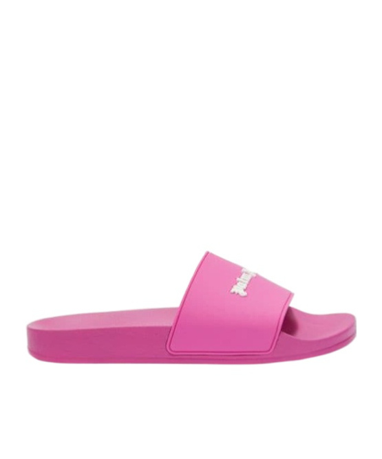 PALM ANGELS LOGO-PRINT FLAT SLIDES 