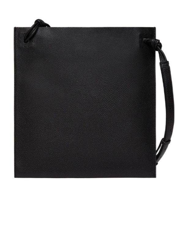 Valentino Identity Leather Messenger Bag In Black