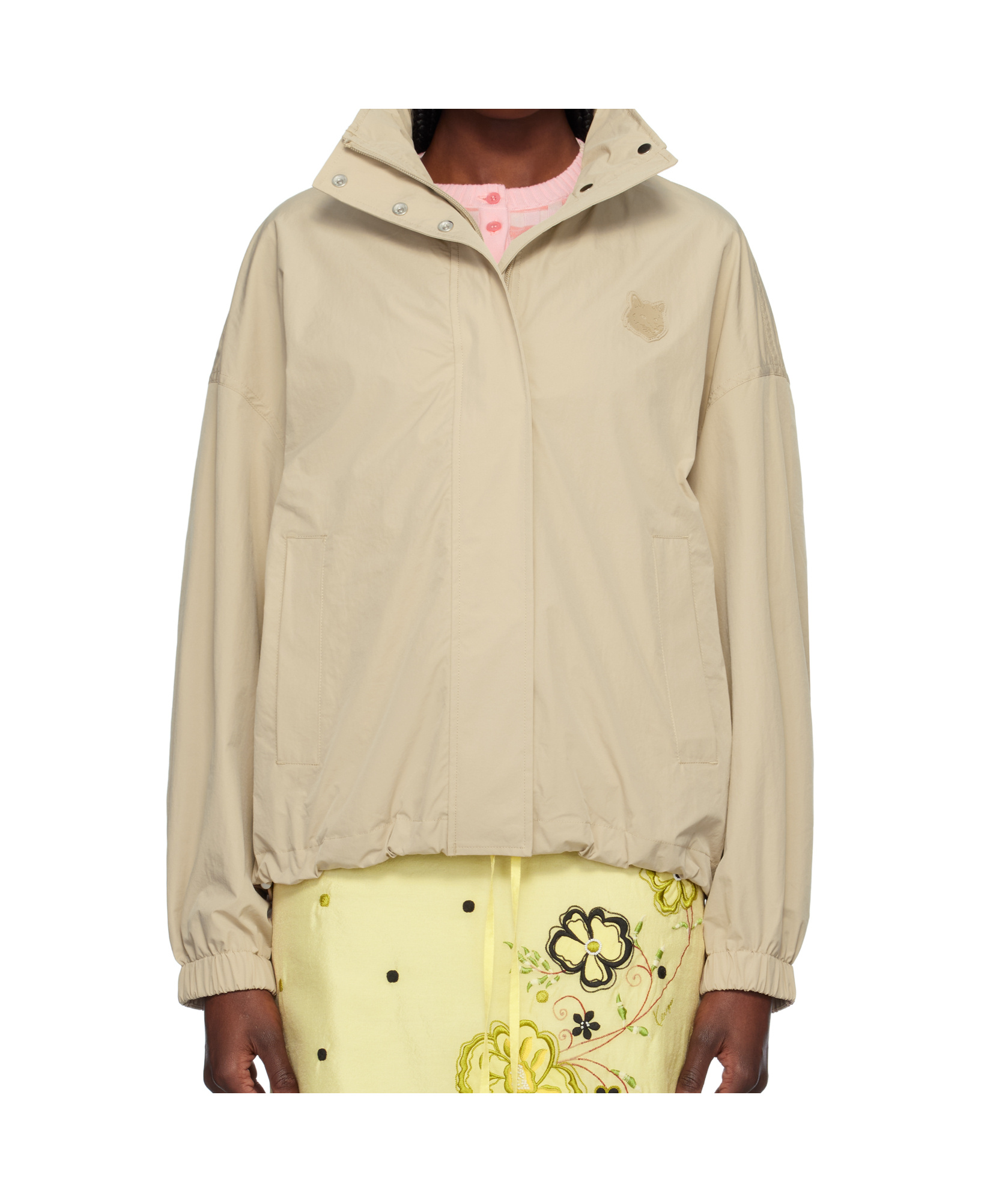 MAISON KITSUNÉ FOX-MOTIF BOMBER JACKET