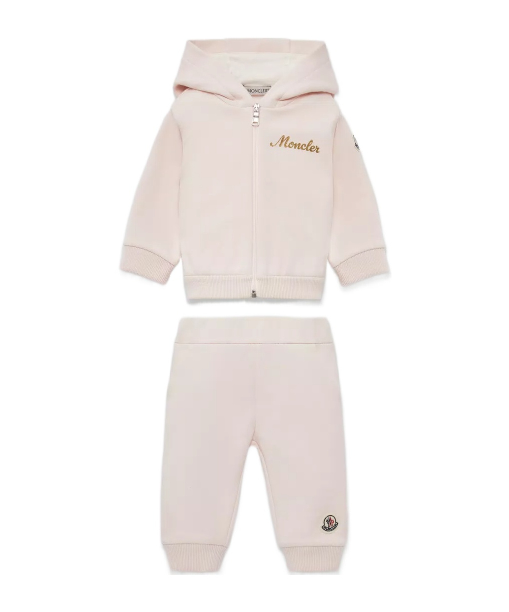 MONCLER MONCLER ENFANT LOGO-PATCH TWO-PIECE SUIT