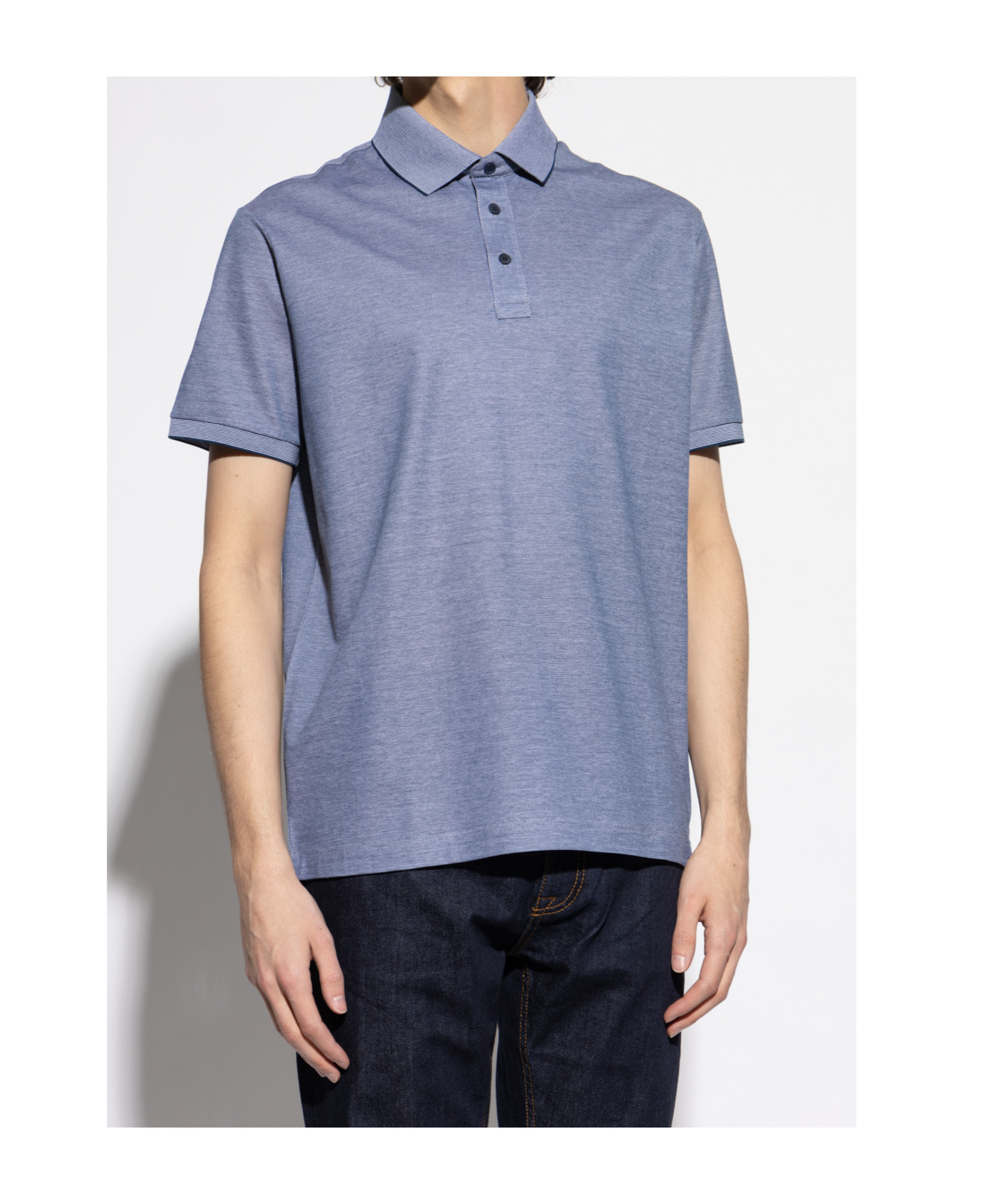 Paul & Shark Cotton Polo Shirt In Blue