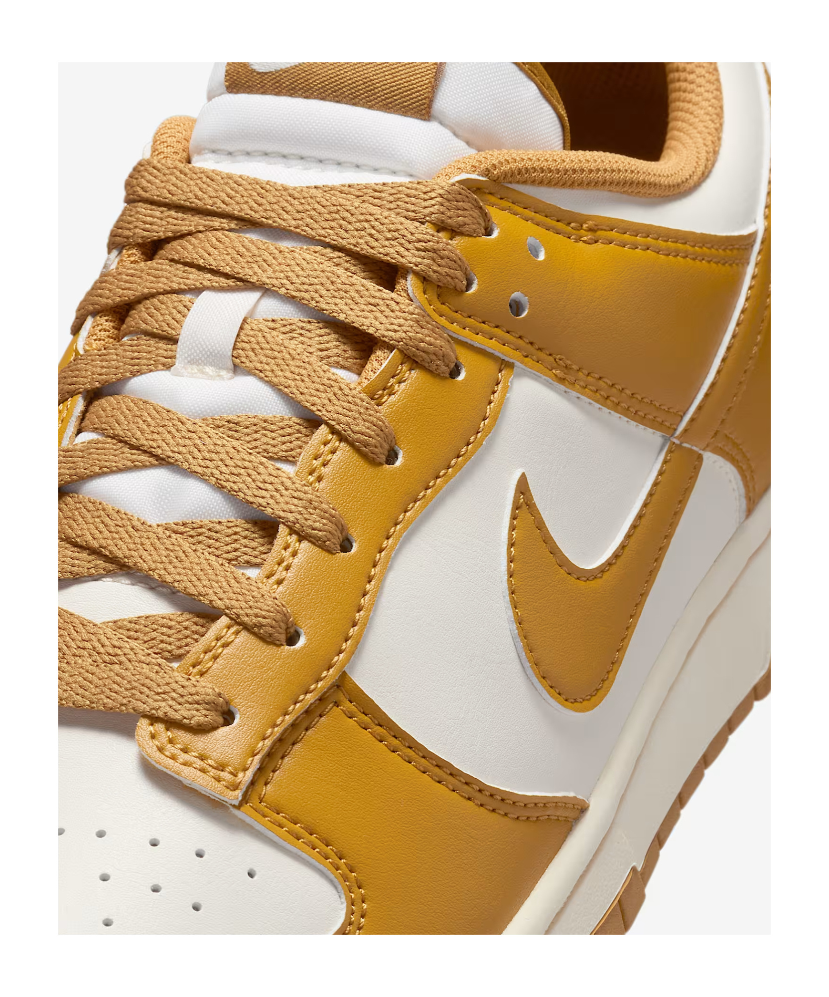 Nike Dunk Retro Low-top Sneakers In Gold