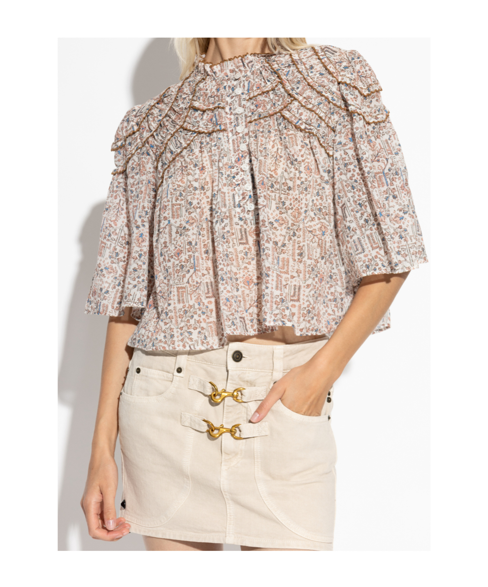 Isabel Marant Étoile Carmen Blouse In Multi