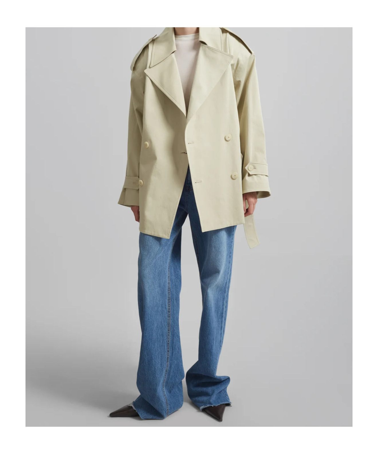 Shop The Frankie Shop Zurich Short Trench Coat