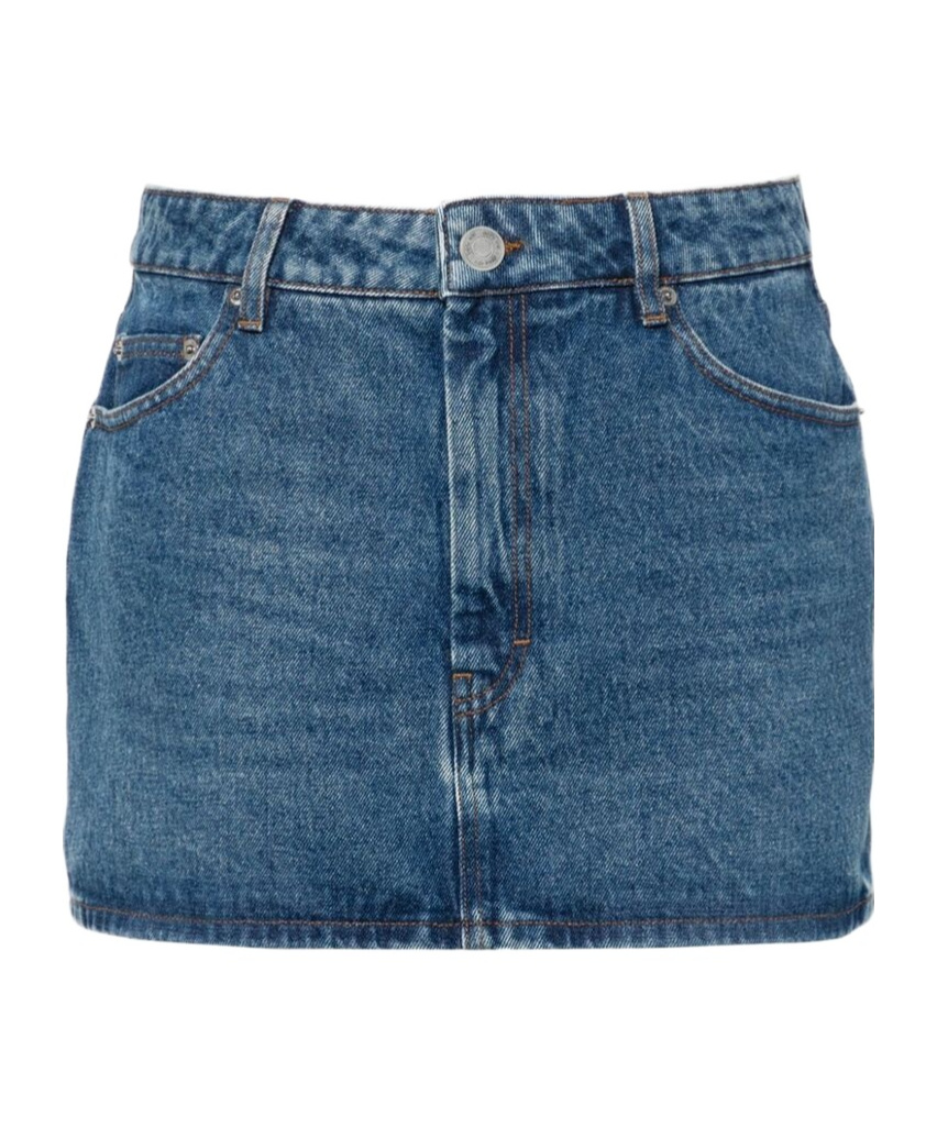 Ami Alexandre Mattiussi Mini Skirt In Blue