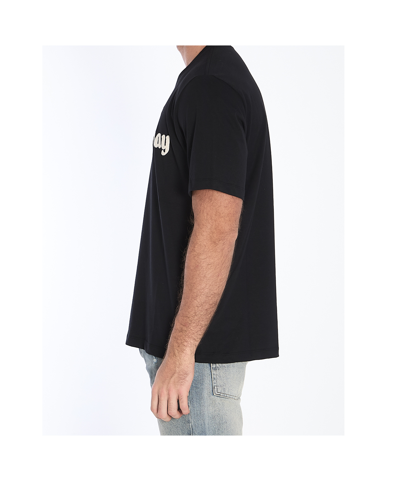 Amiri Short-sleeved Round Collar T-shirt In Black