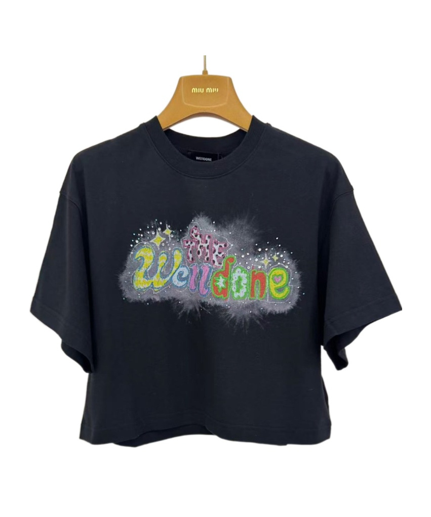 We11 Done Short-sleeved T-shirt In Black