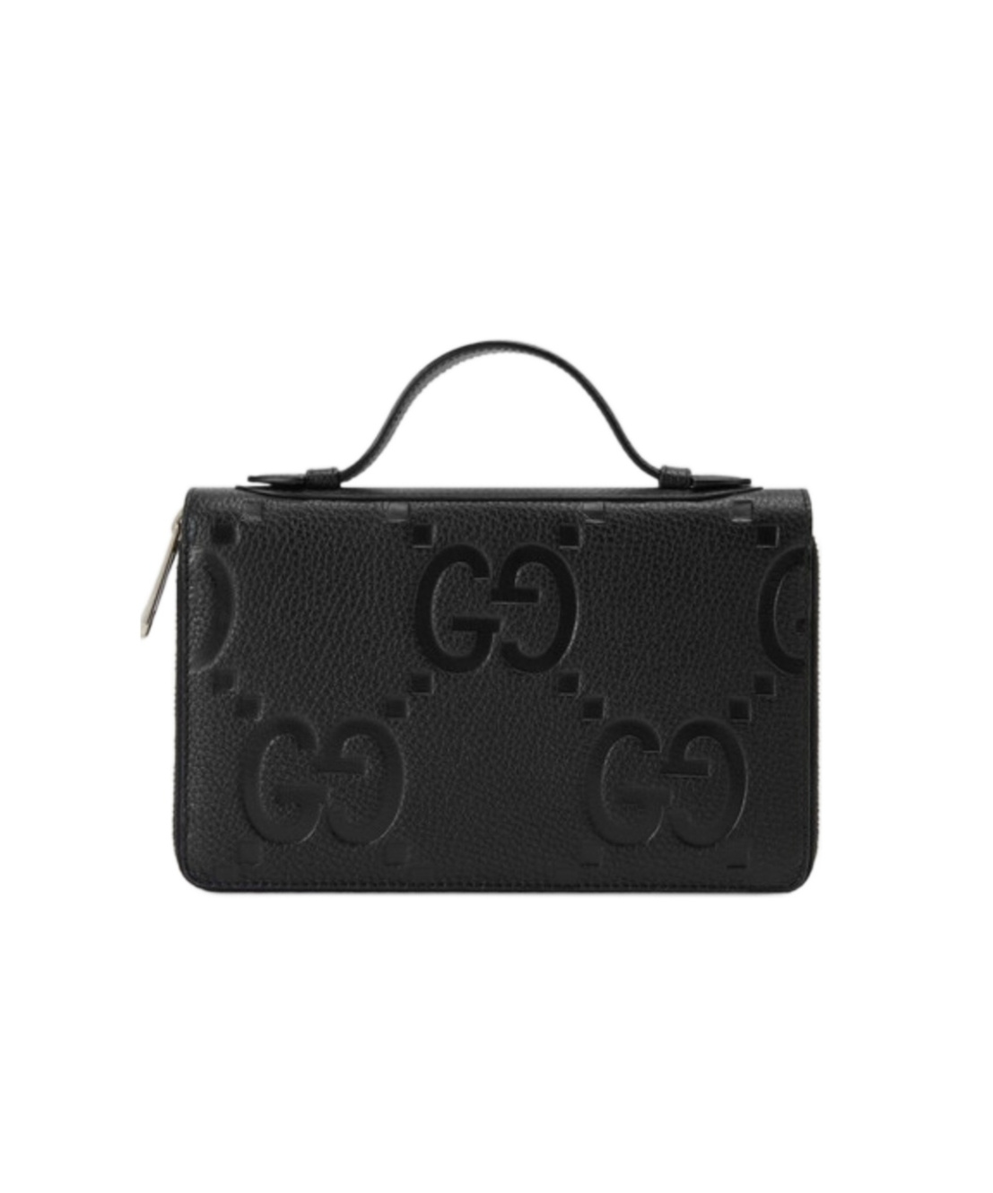 Gucci Jumbo Gg Travel Document Case In Black