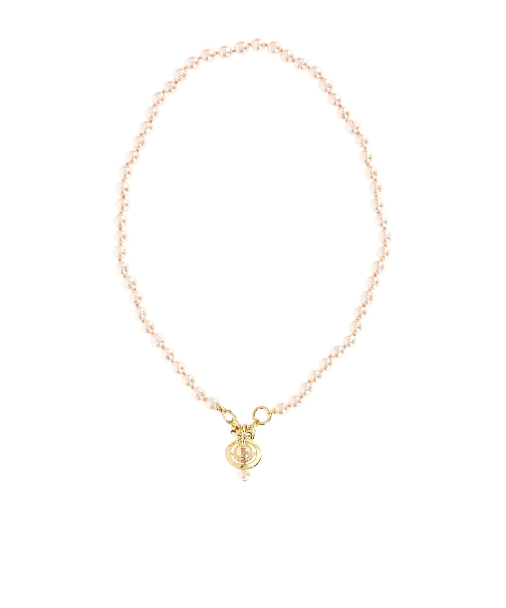 Vivienne Westwood Ivory Pearls Aleksa Necklace In Gold