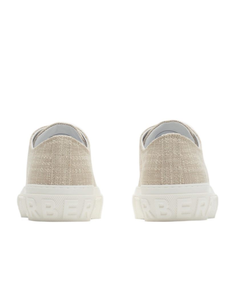 Burberry Jack Low-top Canvas Sneakers In Neutral