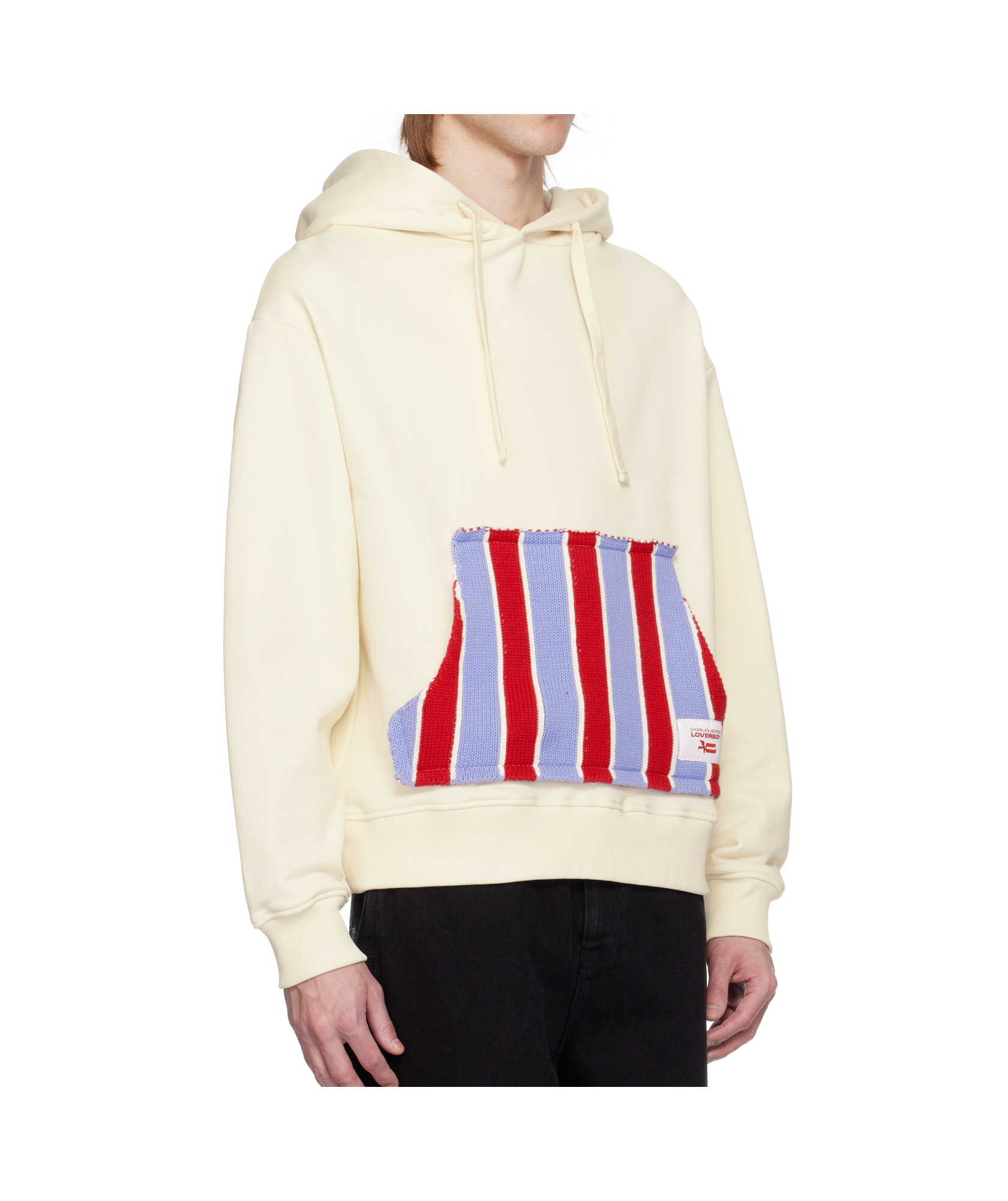 CHARLES JEFFRREY LOVERBOY PATCH RABBIT EARS HOODIE