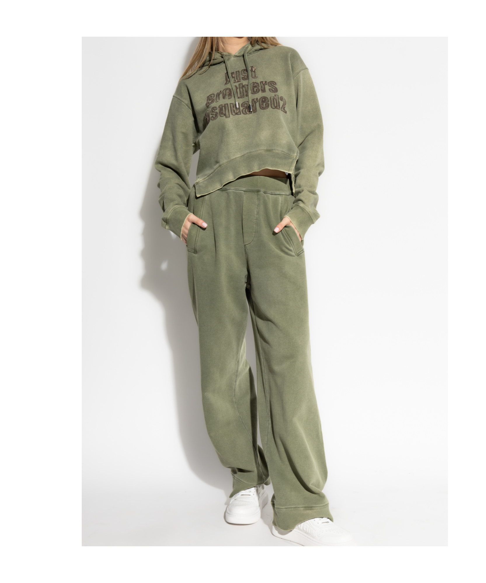 Dsquared2 Long-sleeved Sweater In Nude