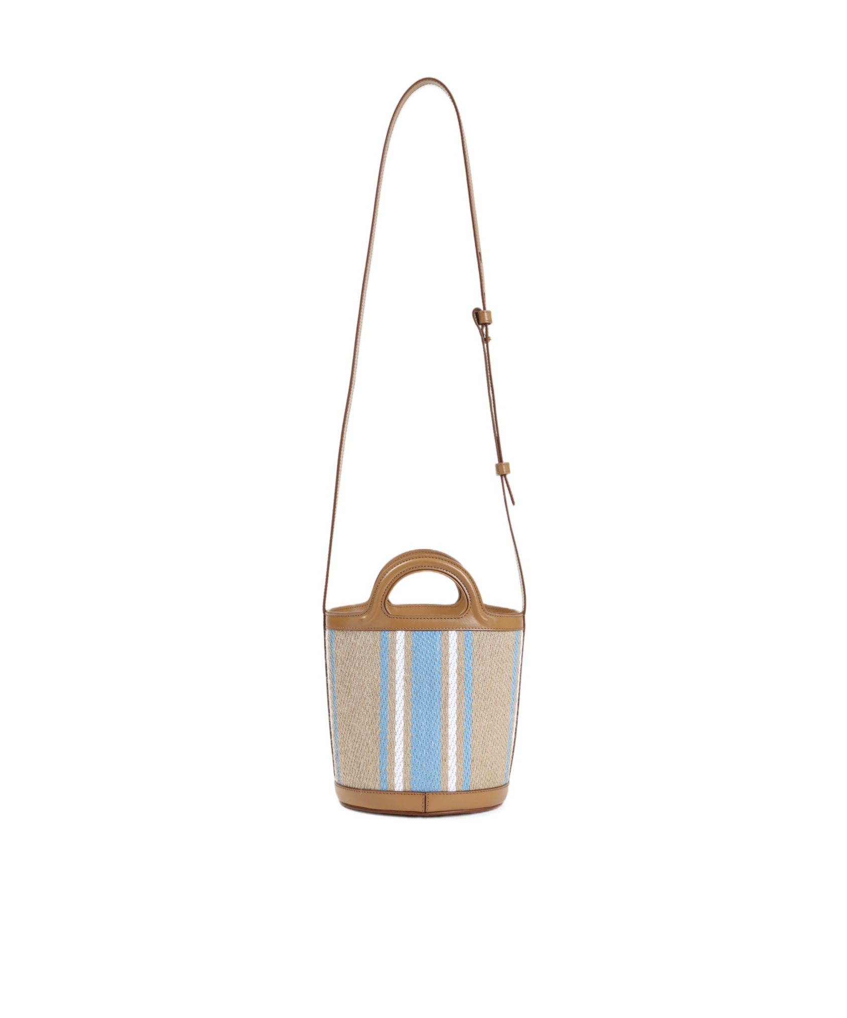 Marni Mini Tropicalia Bucket Bag In Nude