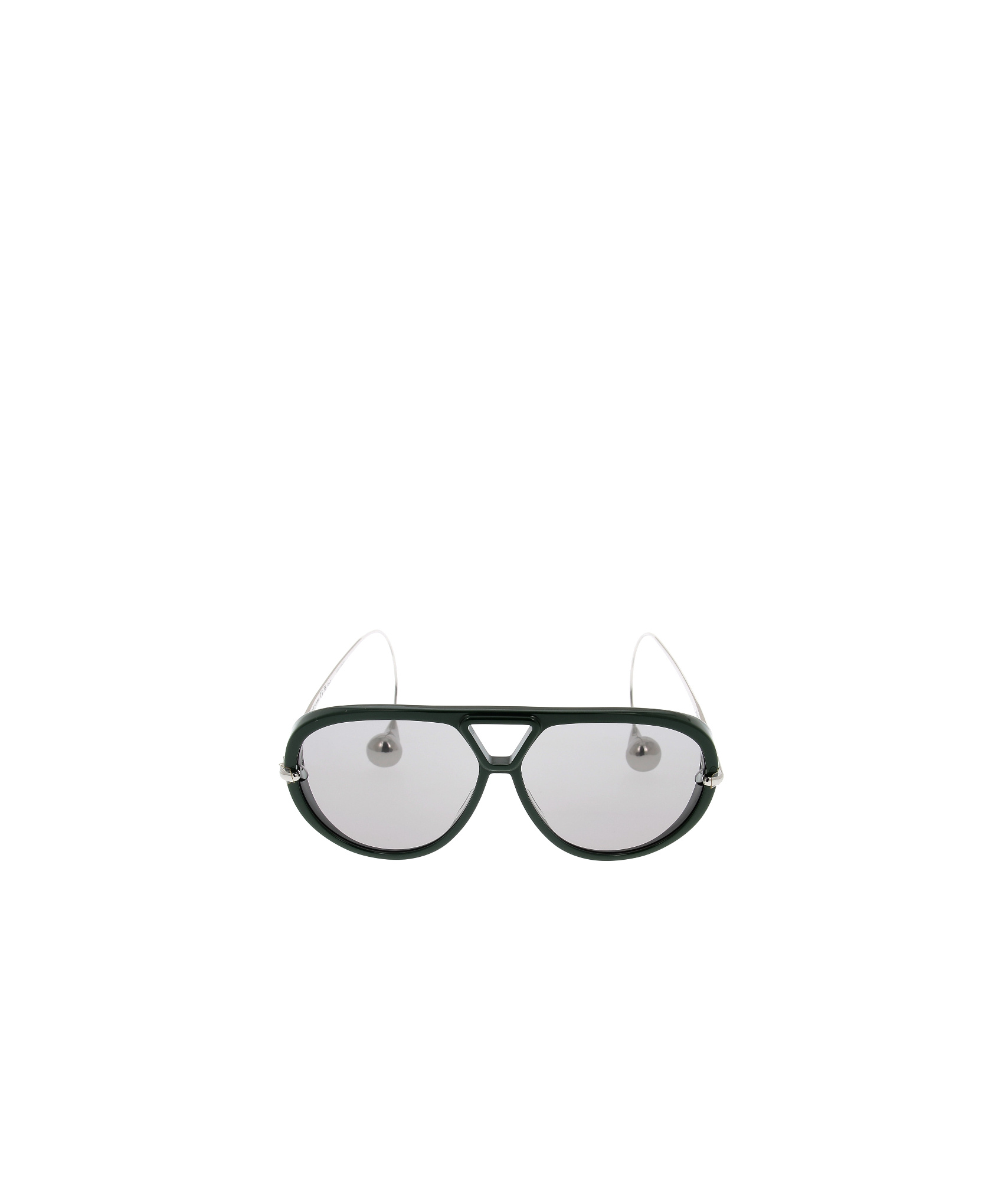 Bottega Veneta Eyewear Pilot Frame Sunglasses In White