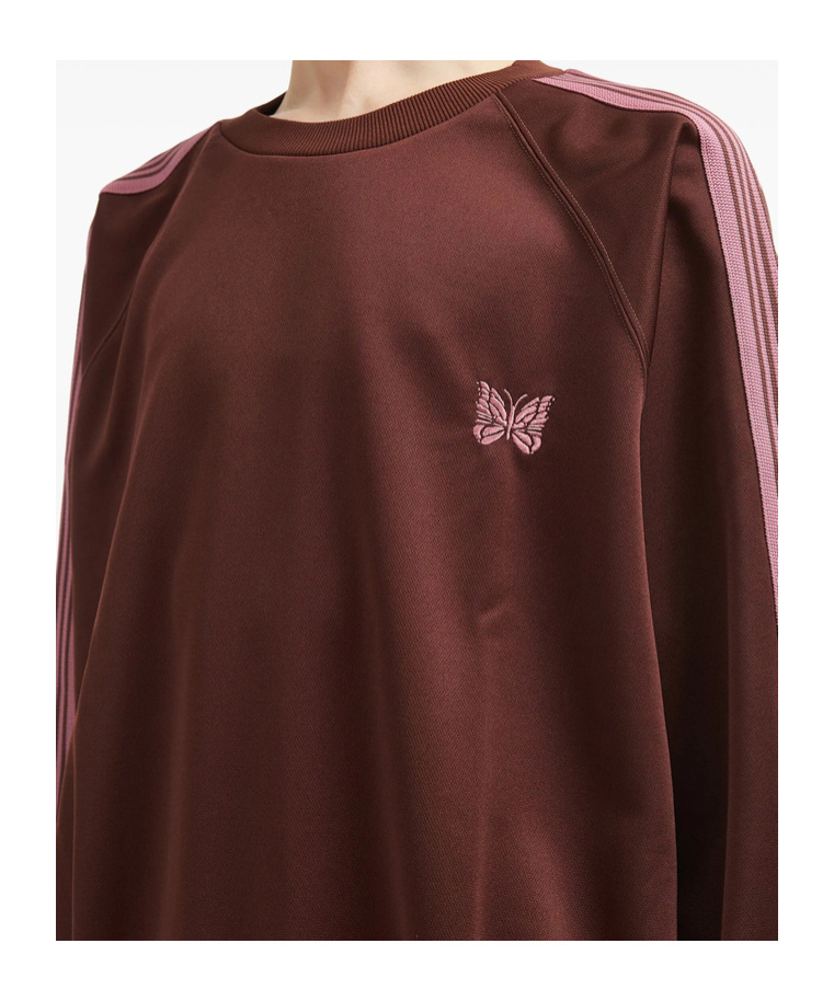 Needles Logo-embroidered Sweatshirt In Brown