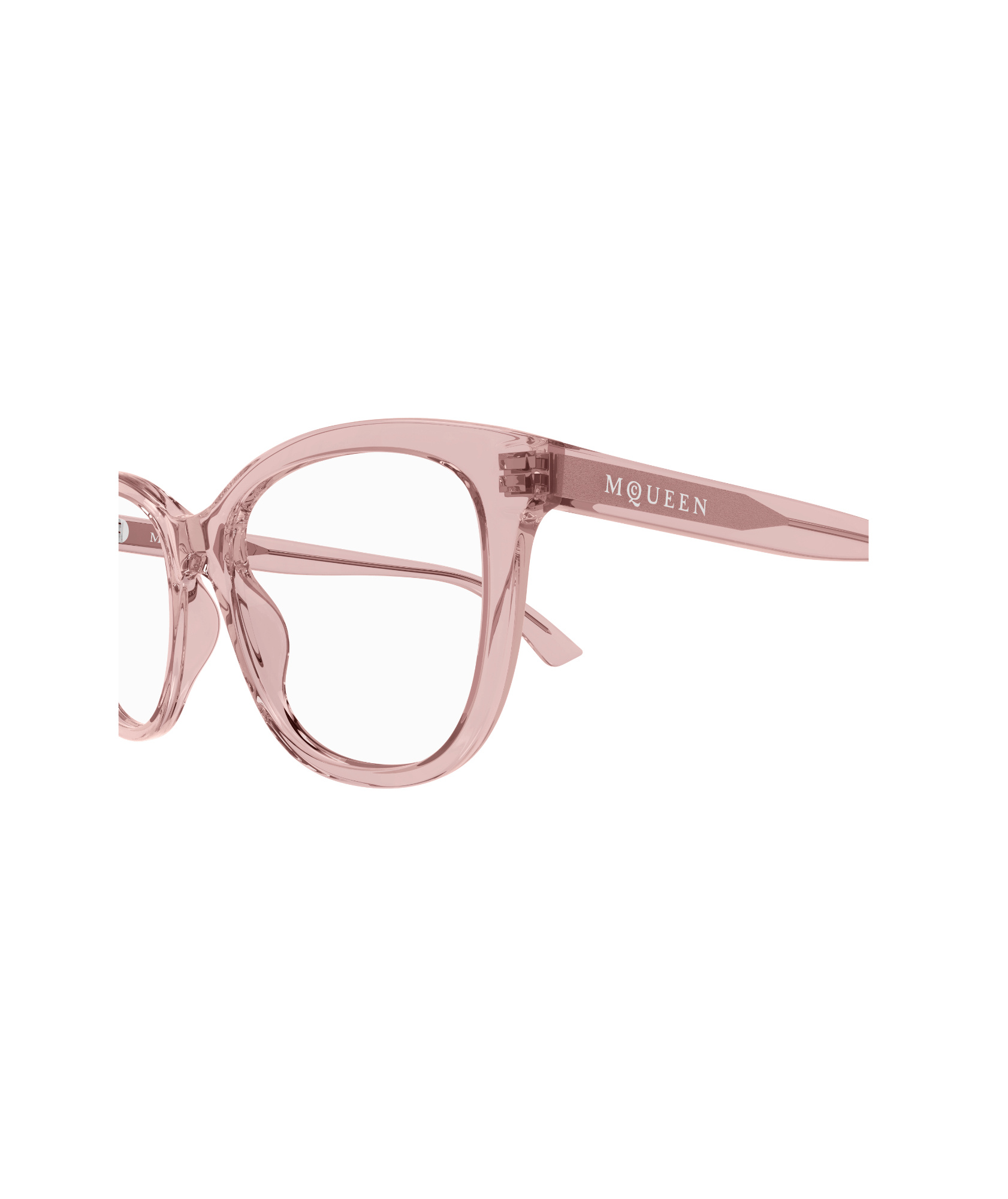 Alexander Mcqueen Geometric Flat Mirror In Pink