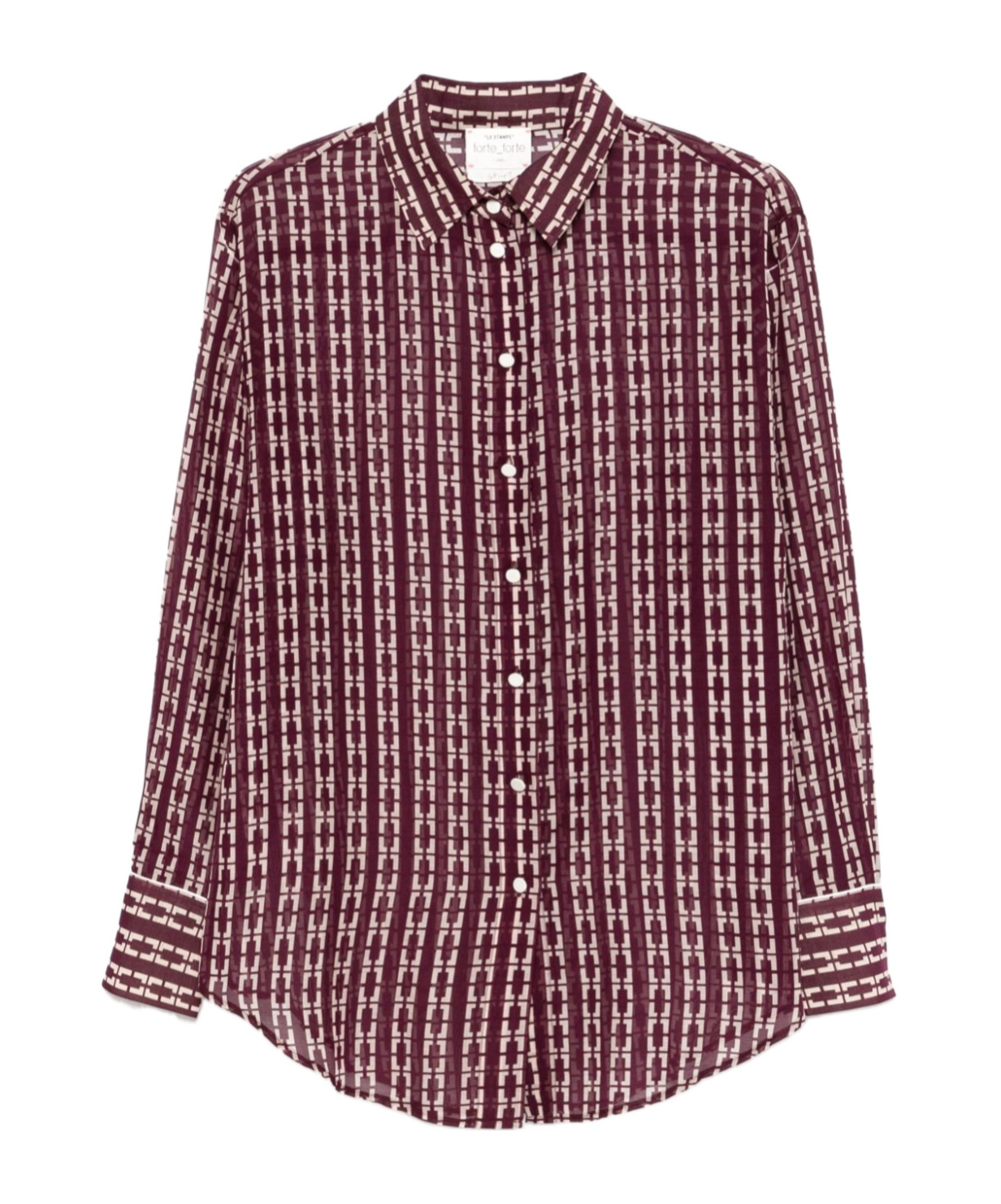 Shop Forte Forte Printed Shirt In Red