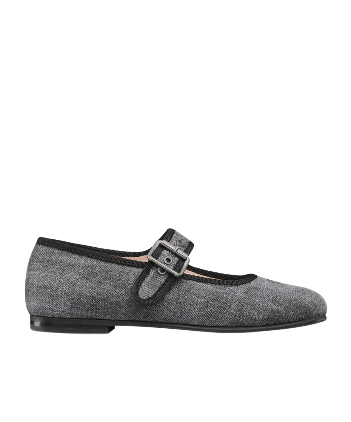 Dior Round-toed Ballet Flats In Gray