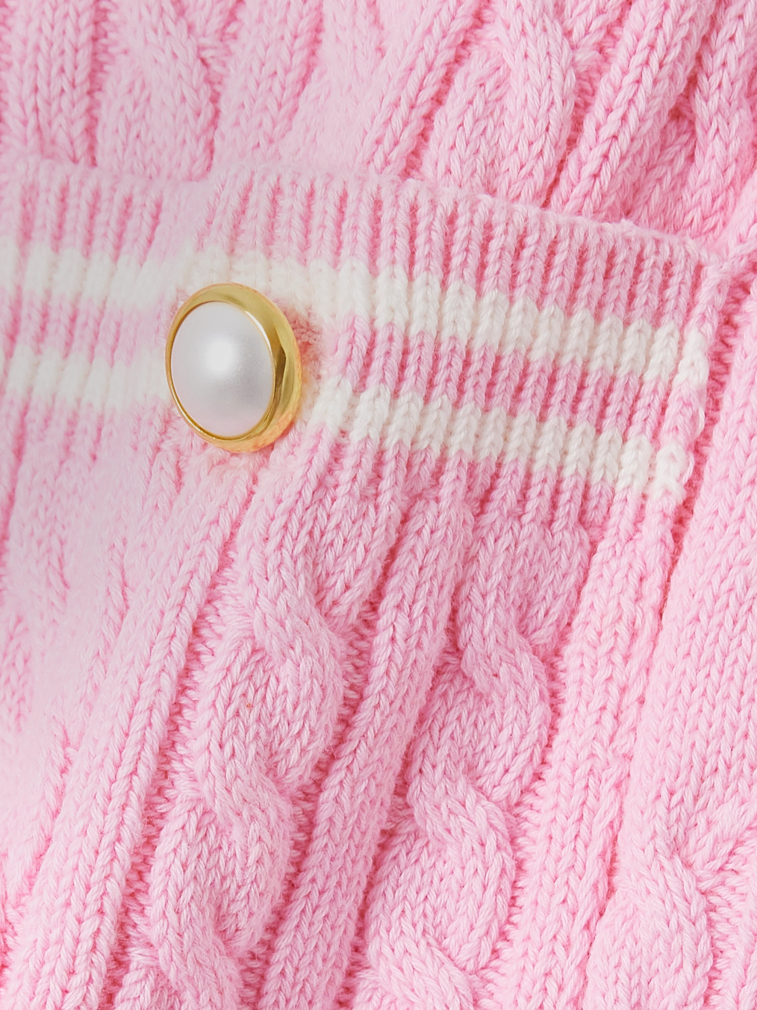 Alessandra Rich Striped Skirt In Pink