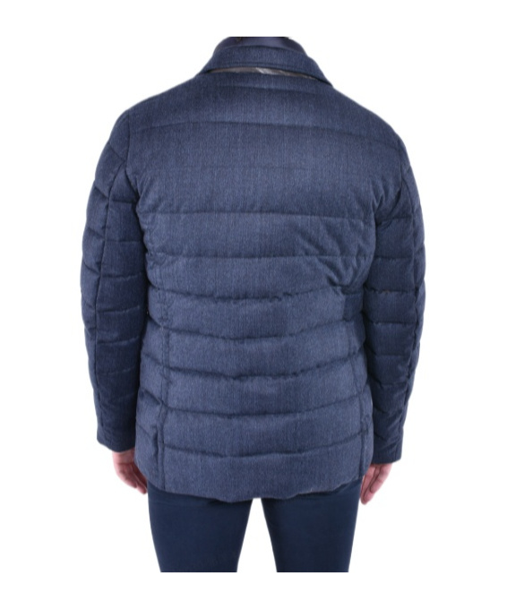 Moorer Long Sleeve Down Jacket In Blue