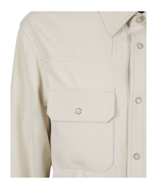 Zegna Ermenegildo  Long Sleeved Snapped Shirt In White